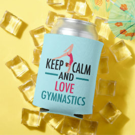 Enfriador De Latas Mantener la calma Amor Gimnasia Bella Gimnasta