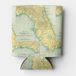 Enfriador De Latas Mapa de época de Florida