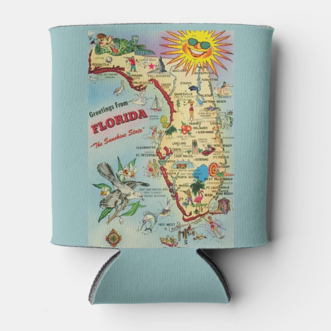 Enfriador De Latas Mapa de Florida (Anverso)