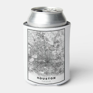 Enfriador De Latas Mapa de Houston