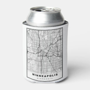 Enfriador De Latas Mapa de Minneapolis