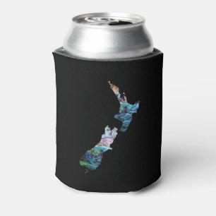 ENFRIADOR DE LATAS MAPA DE NUEVA ZELANDIA PAUA SIMPLE