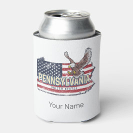 Enfriador De Latas Mapa del estado de Pennsylvania