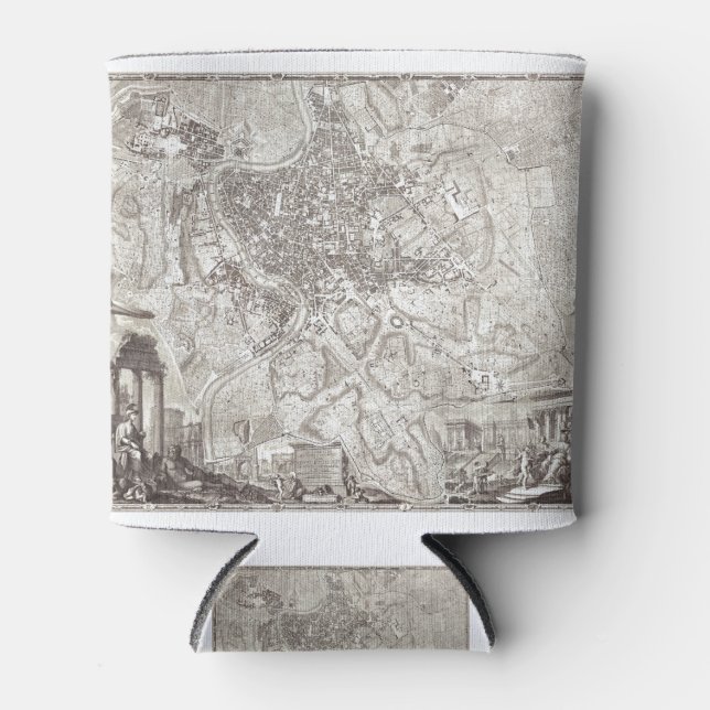 Enfriador De Latas Mapa Nolli de Pietro Campana, Carlo Nolli, Rocco (Anverso)