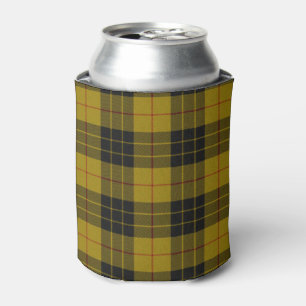 Enfriador De Latas Maquillaje tartán amarillo chapa