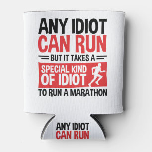 Enfriador De Latas Marathon Runner Cualquier idiota puede correr