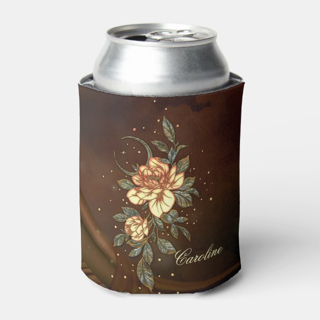 Enfriador De Latas Maravillosa y elegante flor. (Lata Anverso)