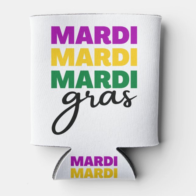 Enfriador De Latas Mardi Gras (Anverso)