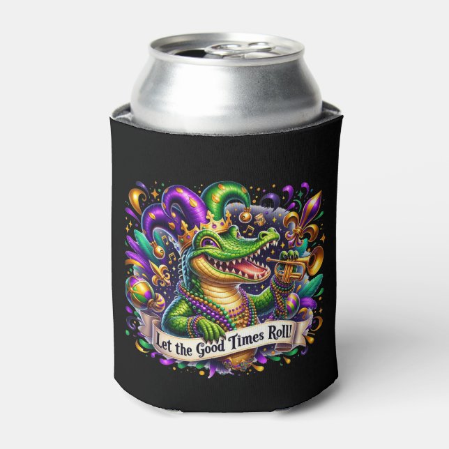Enfriador De Latas Mardi Gras Can Cooler (Lata Anverso)