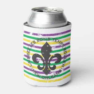 Enfriador De Latas Mardi Gras Fleur di Lis