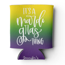 Mardi Gras Thing | Text Design Ombre Background