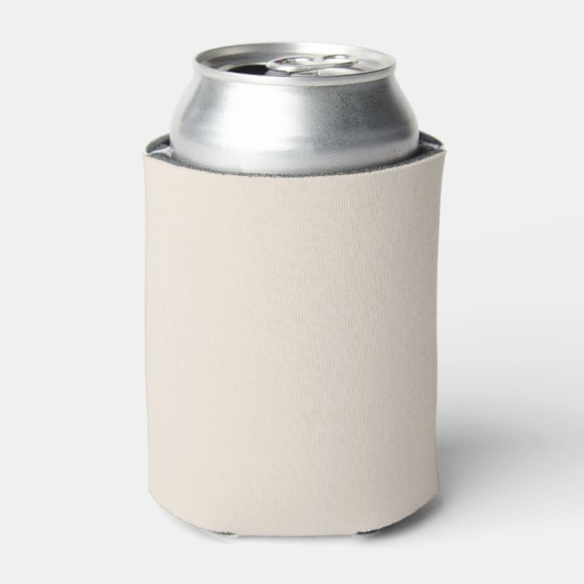 Enfriador De Latas Marfil beige de crema sólida (Lata Anverso)