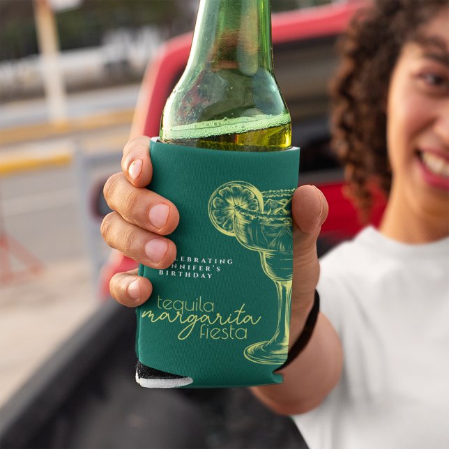 Enfriador De Latas Margarita verde moderna Fiesta Fiesta fiesta de cu (Subido por el creador)