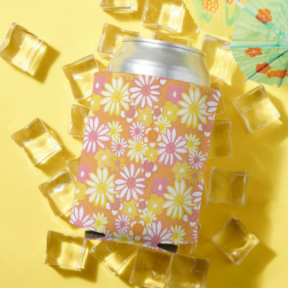 Enfriador De Latas Margaritas Veraniegas Acogedoras