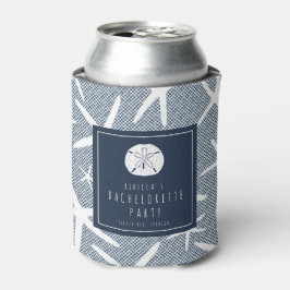 Enfriador De Latas Marina Starfish Azul Florida Beach Bachelorette