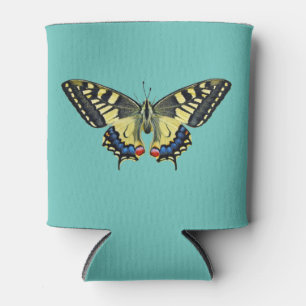 Enfriador De Latas Mariposa amarilla y negra