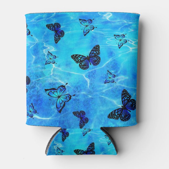 Enfriador De Latas Mariposa azul (Anverso)