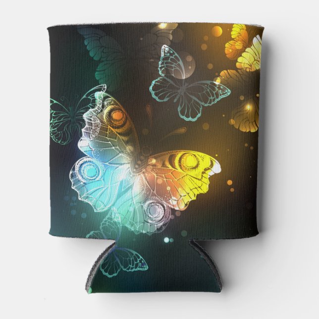 Enfriador De Latas Mariposa luminosa y mariposas nocturnas (Anverso)