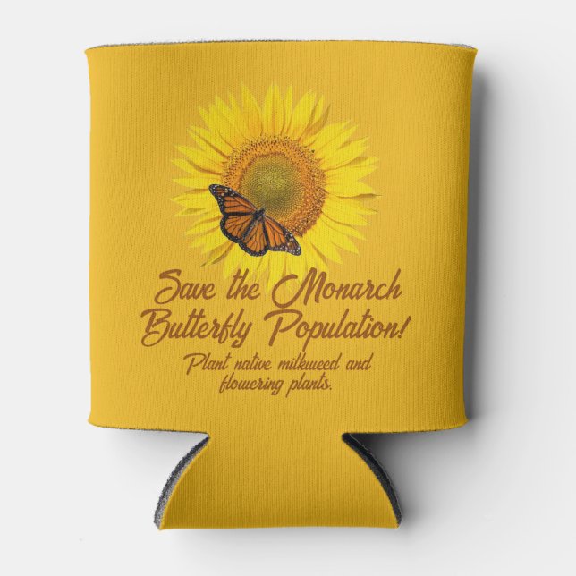 Enfriador De Latas Mariposa monarca (Anverso)