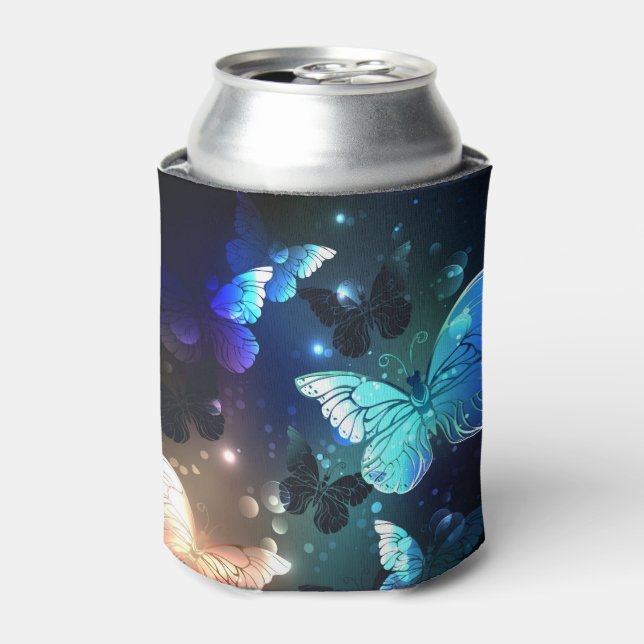 Enfriador De Latas Mariposa nocturna fluida (Lata Anverso)