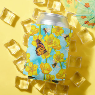 Enfriador De Latas Mariposas, abejas y mariposas en las nubes