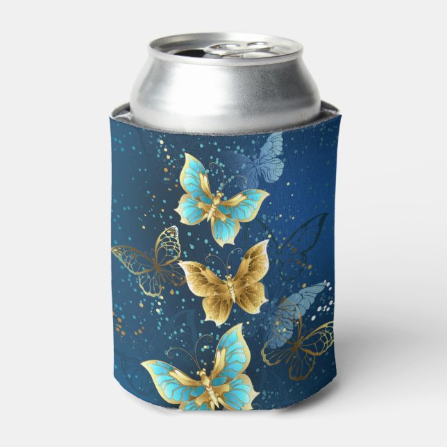 Enfriador De Latas Mariposas doradas (Lata Anverso)