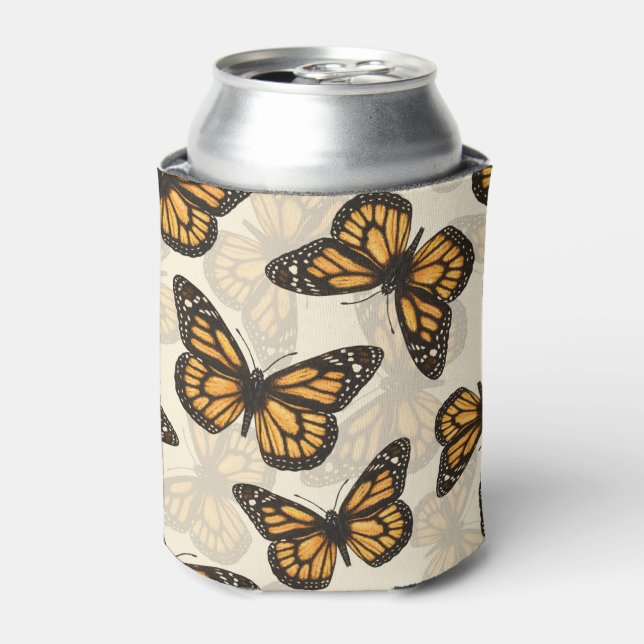 Enfriador De Latas Mariposas monarcas (Lata Anverso)