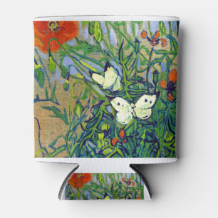 Enfriador De Latas Mariposas y amapolas de Vincent van Gogh