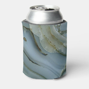 Enfriador De Latas Mármol gris azul con vena de oro