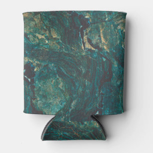 Enfriador De Latas Mármol verde oscuro: textura lujosa.