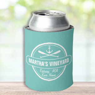 Enfriador De Latas Martha's Vineyard MAMÁES personalizado del ancla n