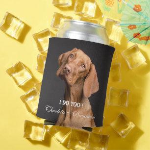 Enfriador De Latas Mascota de perro personalizado Boda de fotografía
