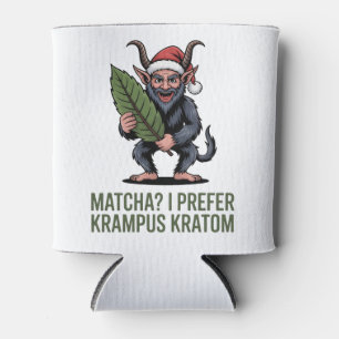 Enfriador De Latas ¿Matcha? Prefiero Krampus Kratom Divertido Navidad