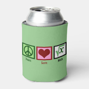 Enfriador De Latas Matemáticas del amor de la paz