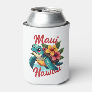Enfriador De Latas Maui Hawaii T Shirt Chica Women Niños Sea Turtle H
