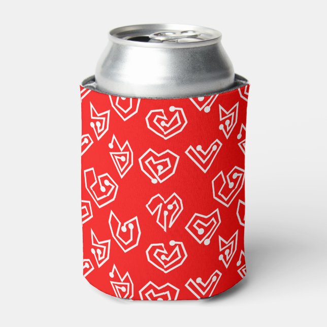 Enfriador De Latas Mazes de San Valentín blanco (Lata Anverso)