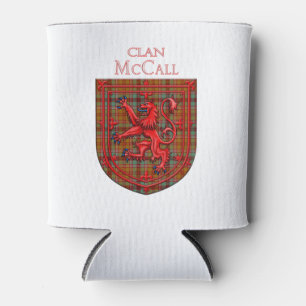 Enfriador De Latas McCall Tartan Scottish Plaid Lion Rampant