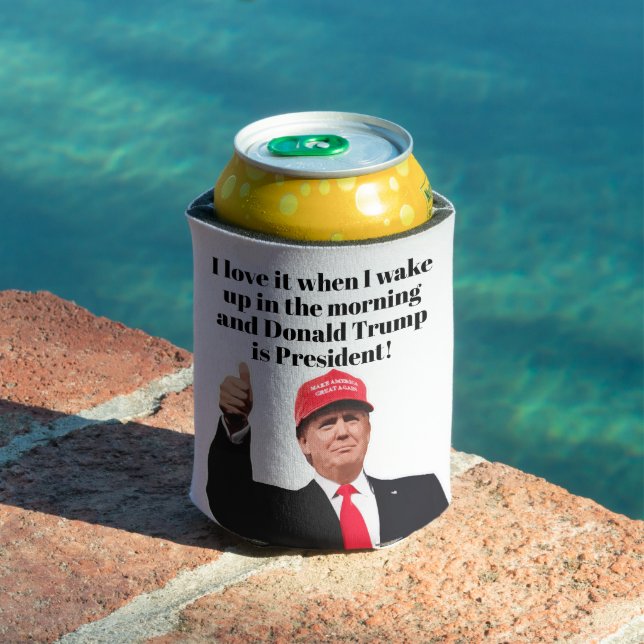 Enfriador De Latas Me encanta cuando despierto a Donald Trump como pr (Piscina in situ)