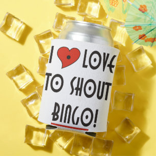 Enfriador De Latas Me encanta gritar Bingo
