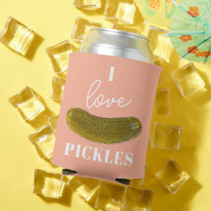 Enfriador De Latas Me encanta la cerveza Pickles Refrigerador de bebi