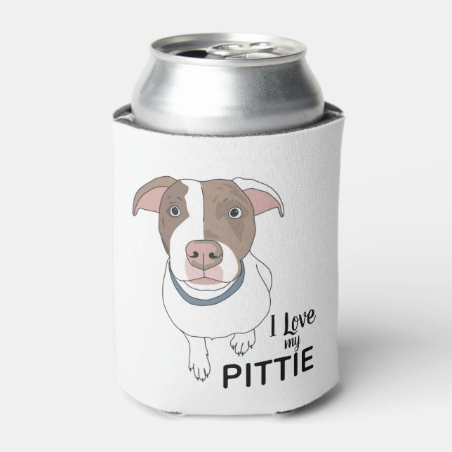 Enfriador De Latas Me Encanta Mi Fresador De Cerveza Pittie (Lata Anverso)