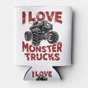 Enfriador De Latas Me encantan los camiones monstruos