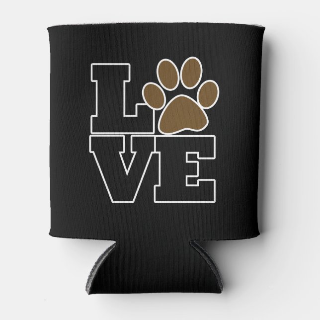 Enfriador De Latas Me encantan los perros (Anverso)