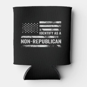 Enfriador De Latas Me Identifico como Bandera Estadounidense Graciosa