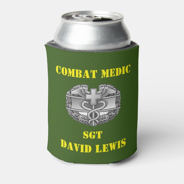 ENFRIADOR DE LATAS MÉDICO DE COMBATE (Reverso de la lata)