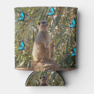 Enfriador De Latas Meerkat Y Mariposas,