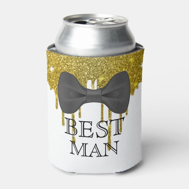 Enfriador De Latas Mejor boda de hombre (Lata Anverso)