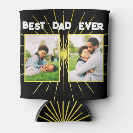 Enfriador De Latas Mejor Collage de fotos de la familia Black & Gold