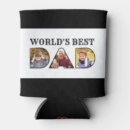 Enfriador De Latas Mejor Collage de fotos de Papá del Mundo Cita Mode