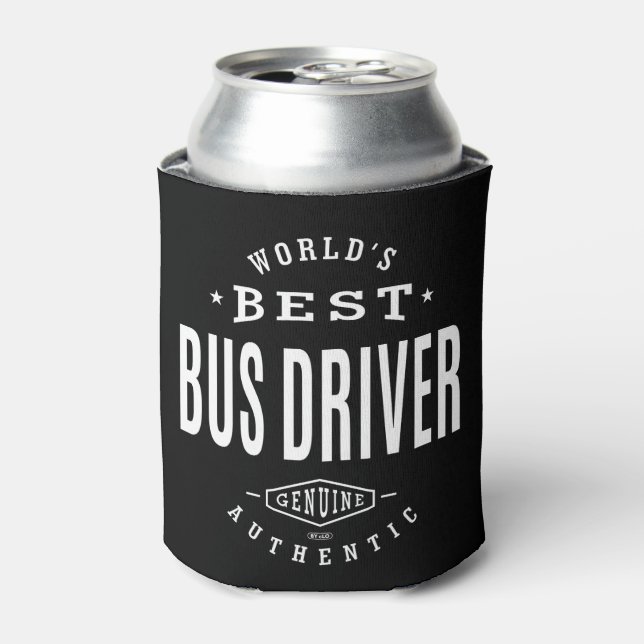 Enfriador De Latas Mejor Conductor de Autobuses del Mundo (Lata Anverso)